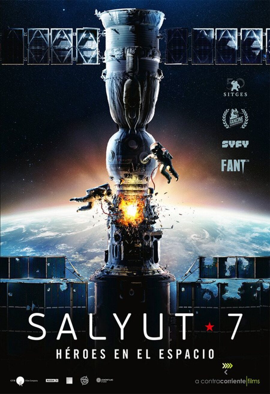 Cartel de Salyut-7, héroes en el espacio - póster español