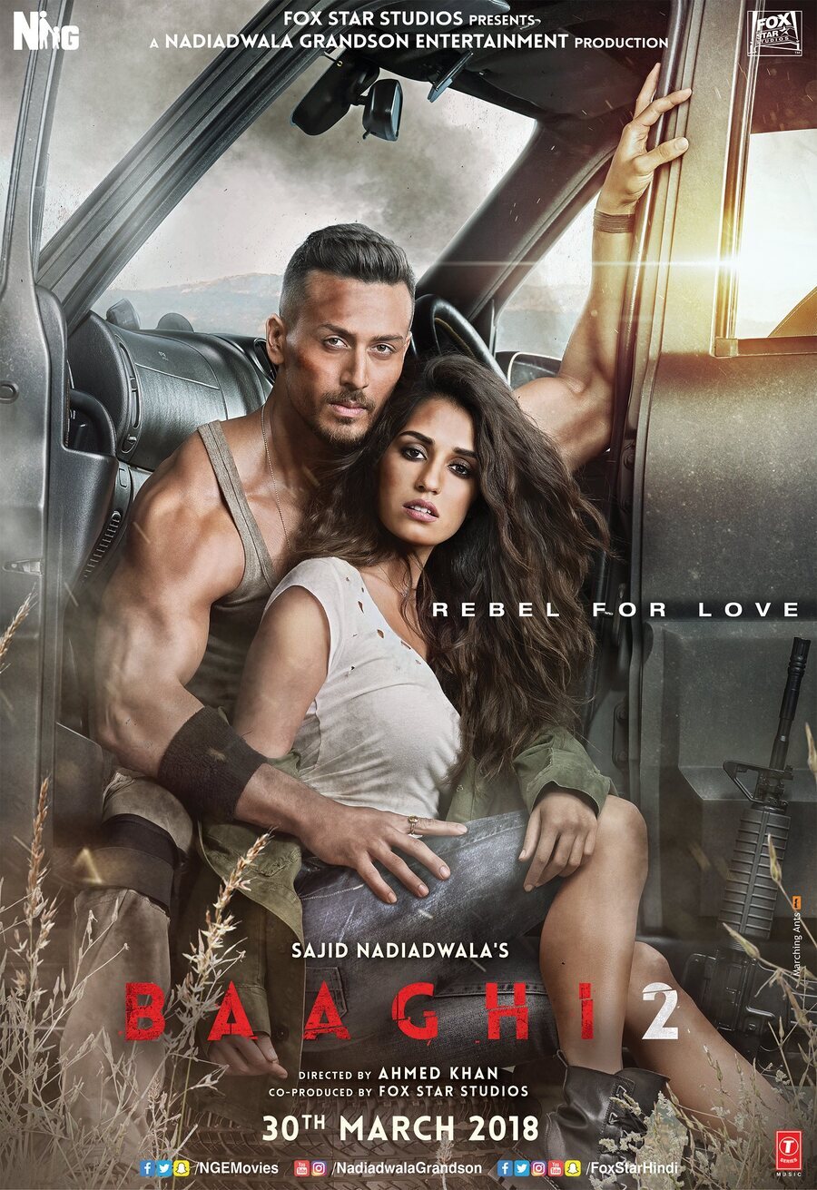 Cartel de Baaghi 2 - Reino Unido