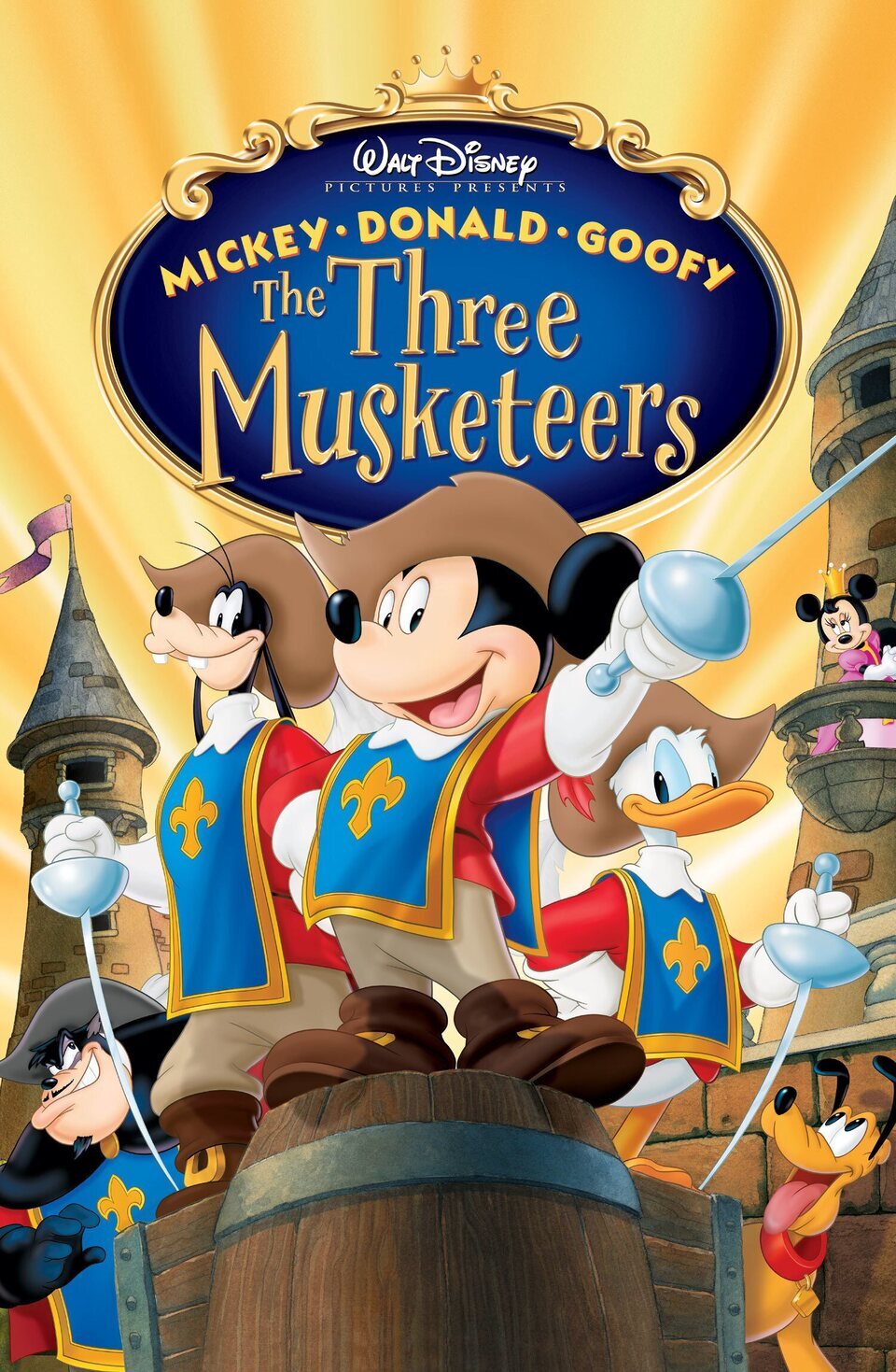 Cartel de Mickey, Donald, Goofy: Los tres mosqueteros - Estados Unidos