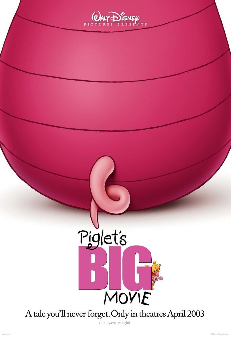 Cartel de La gran película de Piglet - Estados Unidos