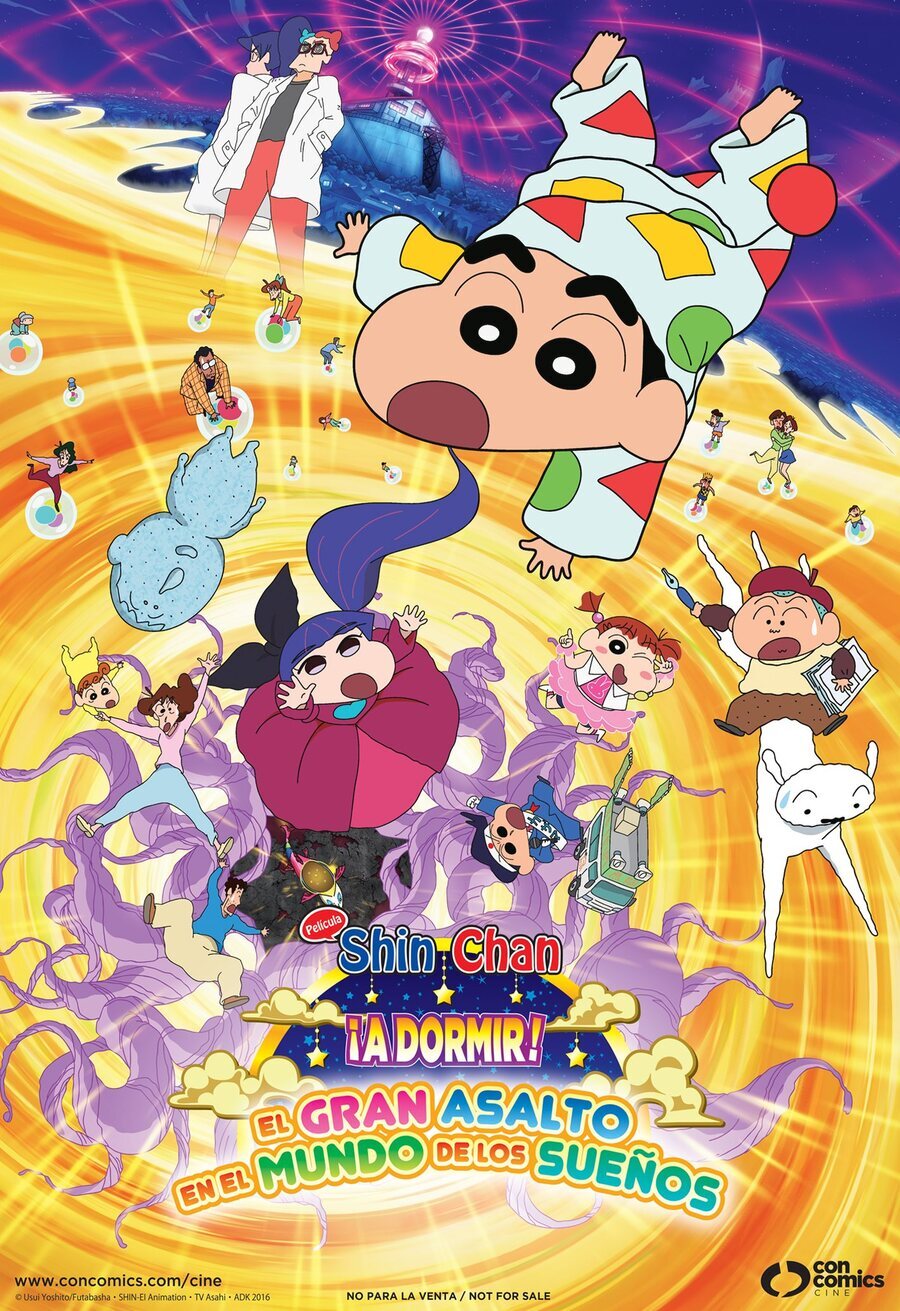 Cartel de Crayon Shin-chan: Fast asleep! The great assault on dreamy world! - Shin Chan: ¡A dormir! El gran asalto en el mundo de los sueños
