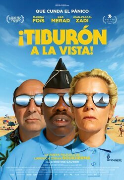 Cartel de ¡Tiburón a la vista!