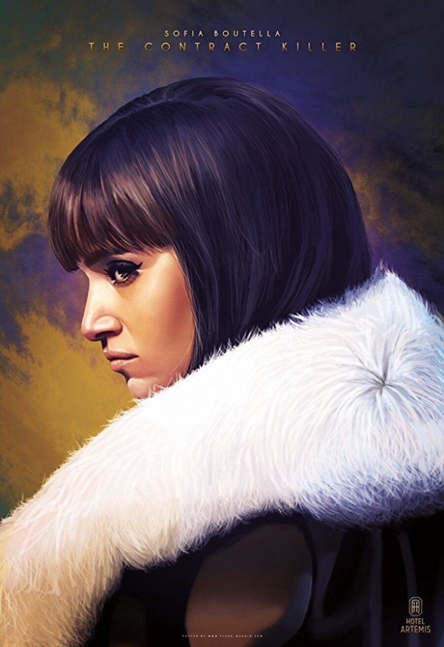 Cartel de Hotel Artemis - Cartel Sofia Boutella