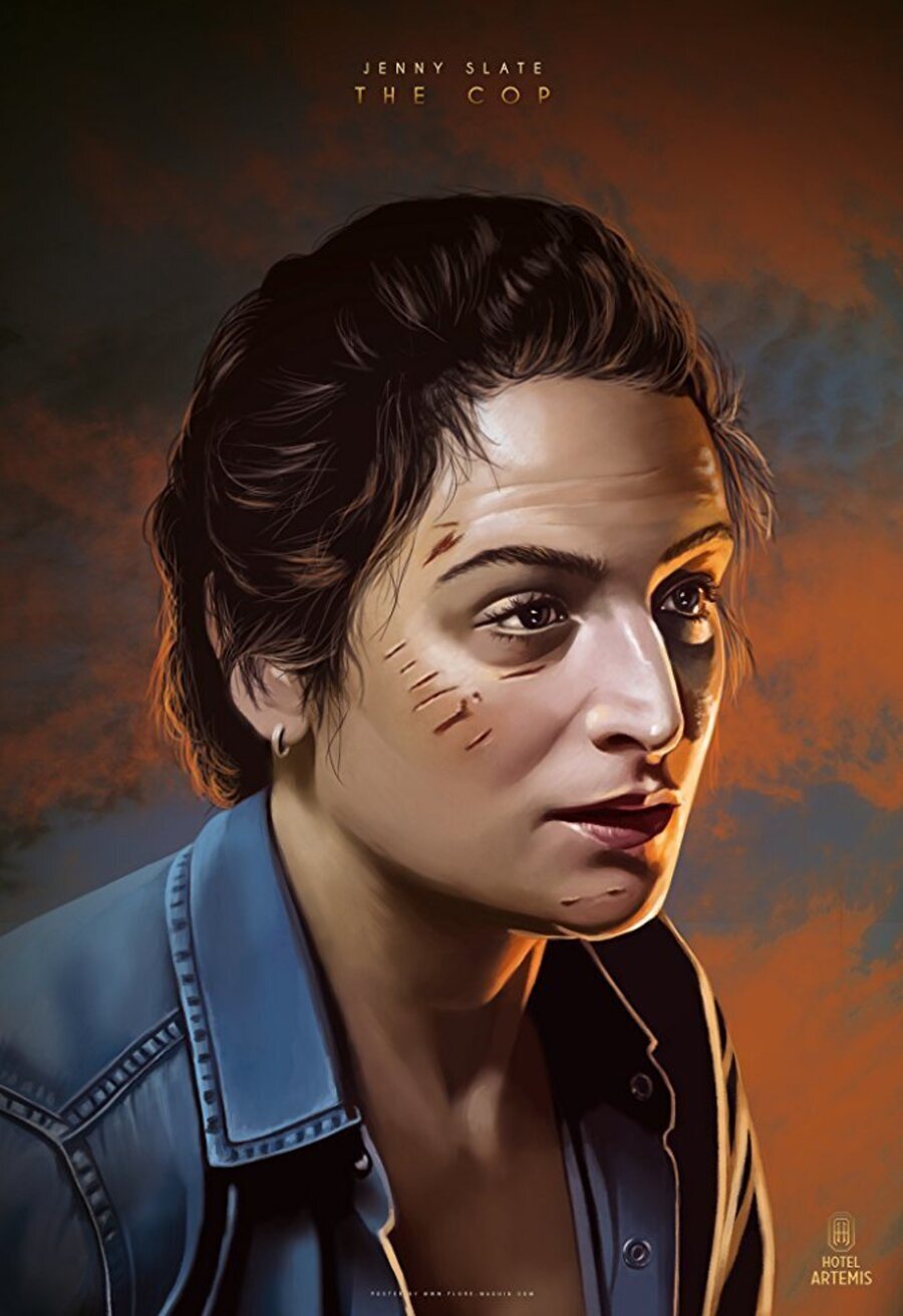Cartel de Hotel Artemis - Cartel Jenny Slate