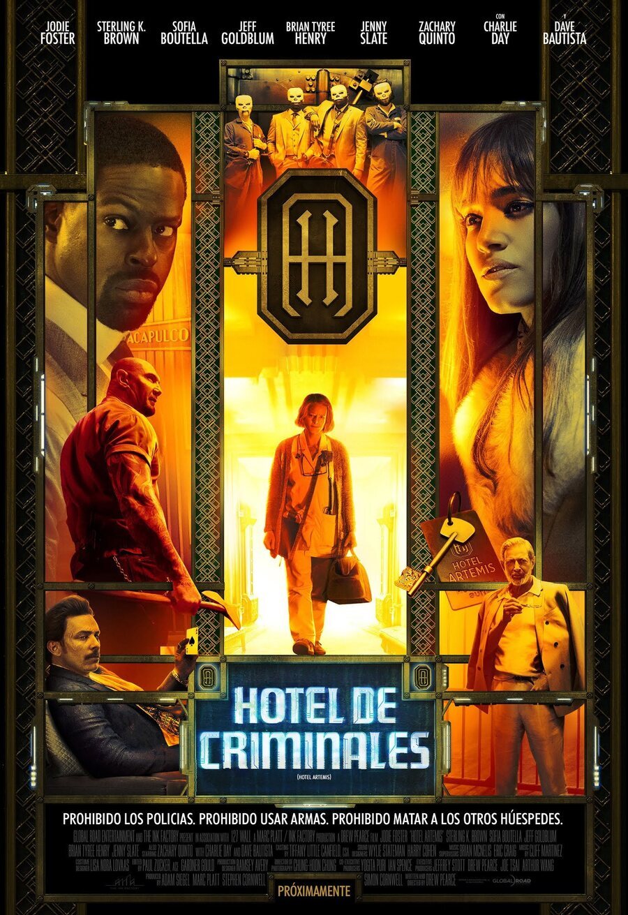Cartel de Hotel Artemis - México