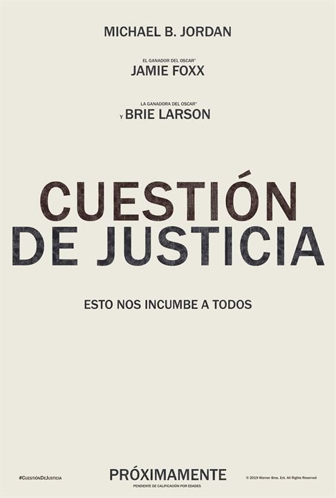 Cartel de Cuestión de justicia - Póster adelanto español 'Cuestión de Justicia'