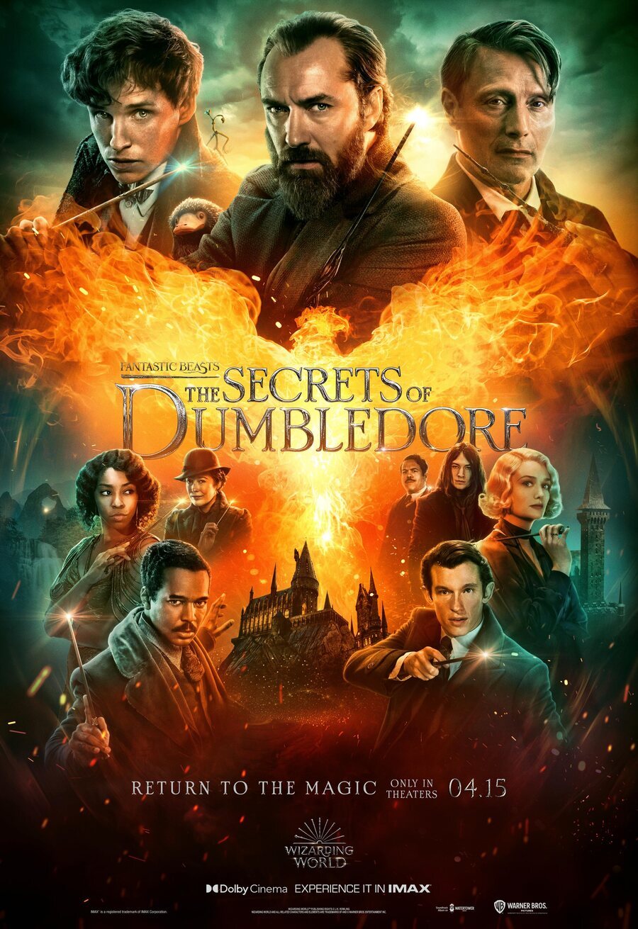 Cartel de Animales Fantásticos: Los secretos de Dumbledore - EEUU