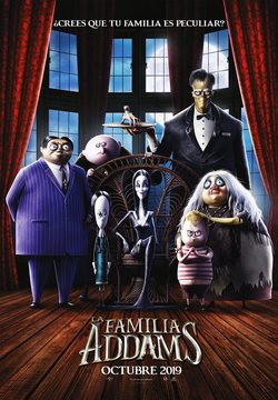 Cartel de La familia Addams