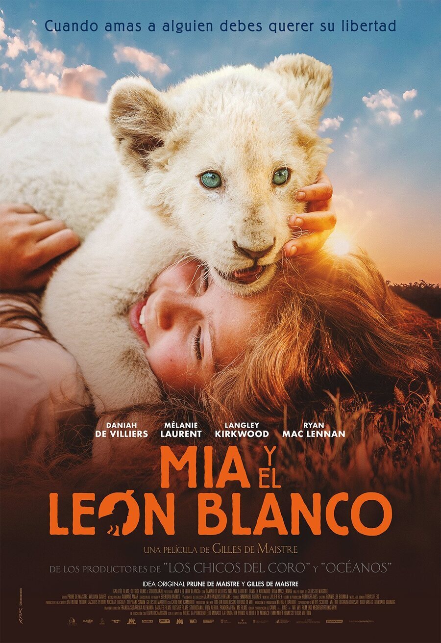 Cartel de Mia y el león blanco - España