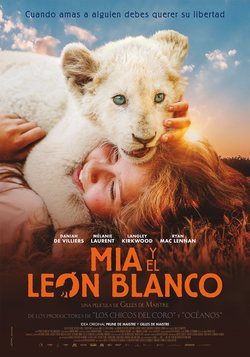 Cartel de Mia y el león blanco