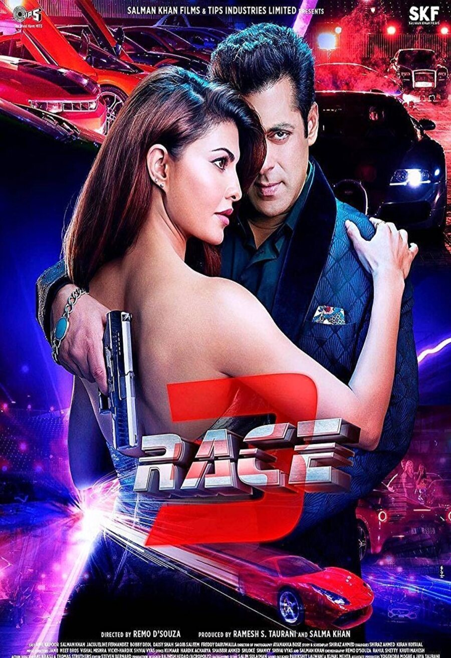 Cartel de Race 3 - Cartel Salman Khan y Jacqueline Fernandez