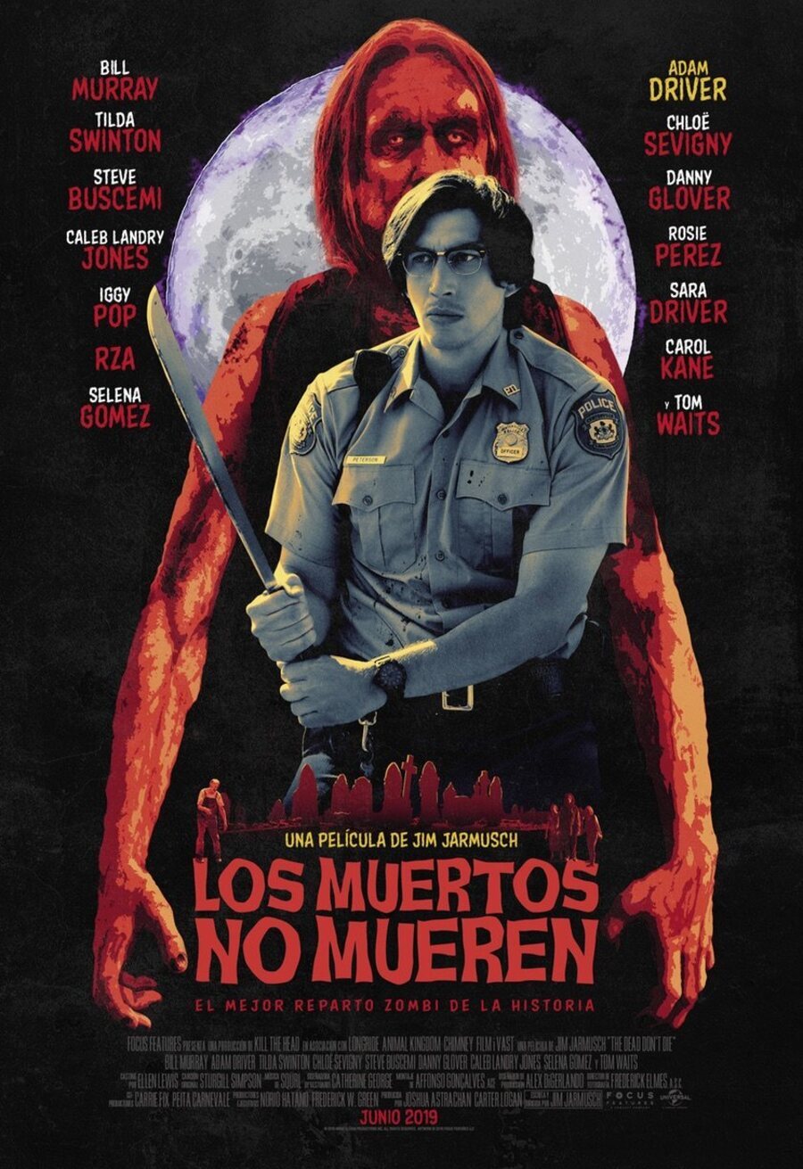 Cartel de Los muertos no mueren - Adam Driver