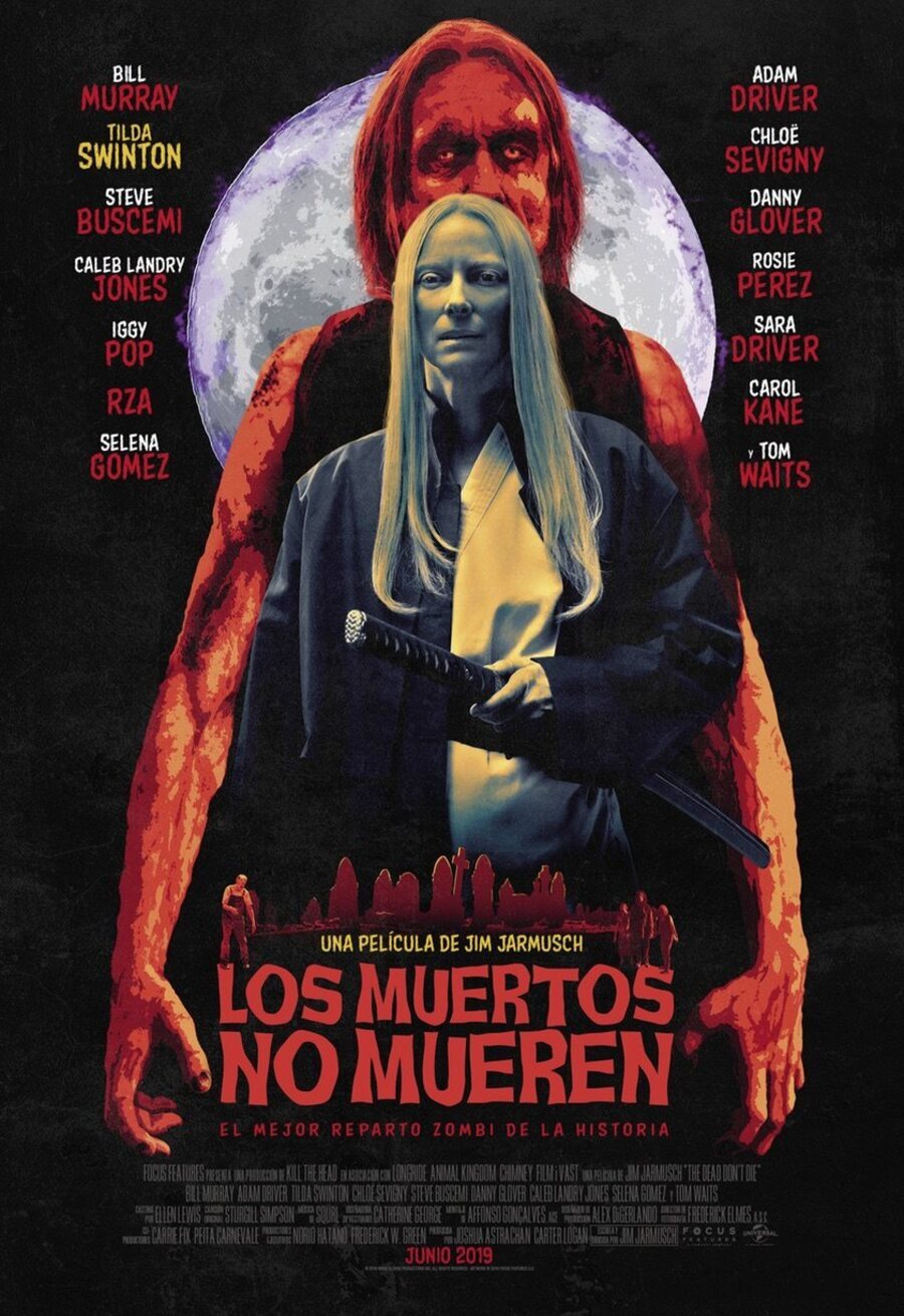 Cartel de Los muertos no mueren - Tilda Swinton