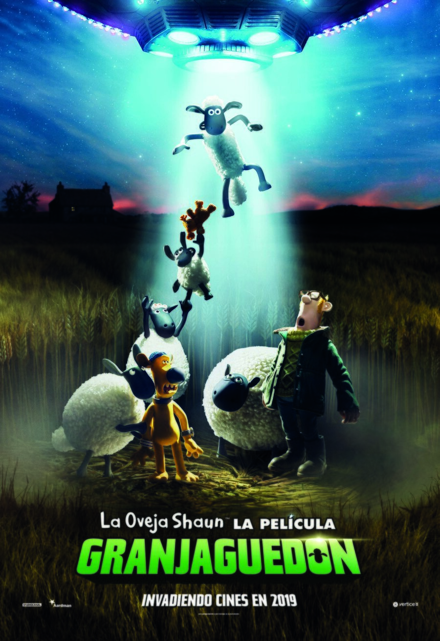 Cartel de La oveja Shaun. La película: Granjaguedón - Teaser español