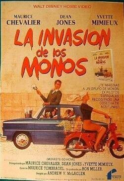 Cartel de La invasión de los monos