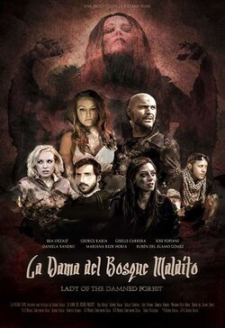 Cartel de La dama del bosque maldito