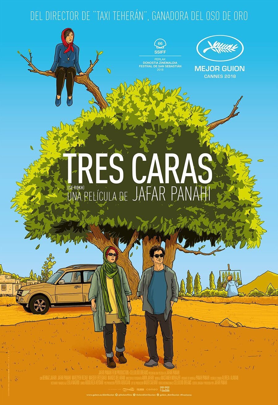 Cartel de Tres caras - España #2
