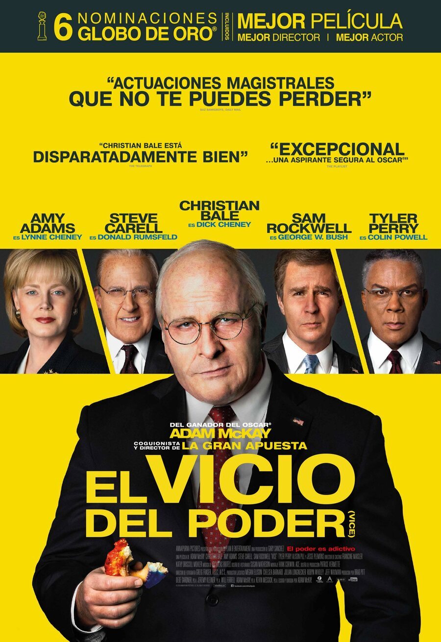 Cartel de El vicio del poder - España