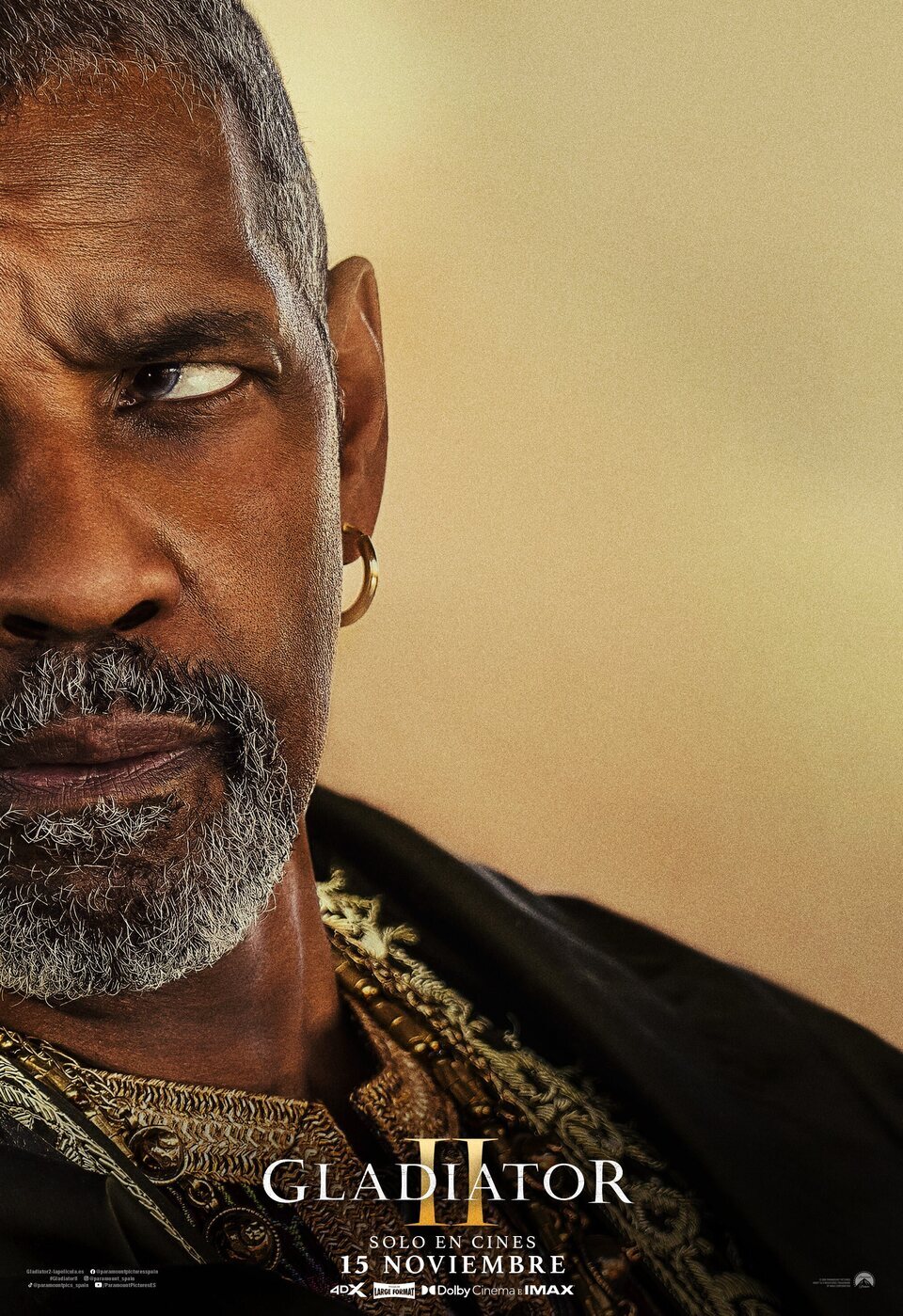 Cartel de Gladiator II - Denzel Washington