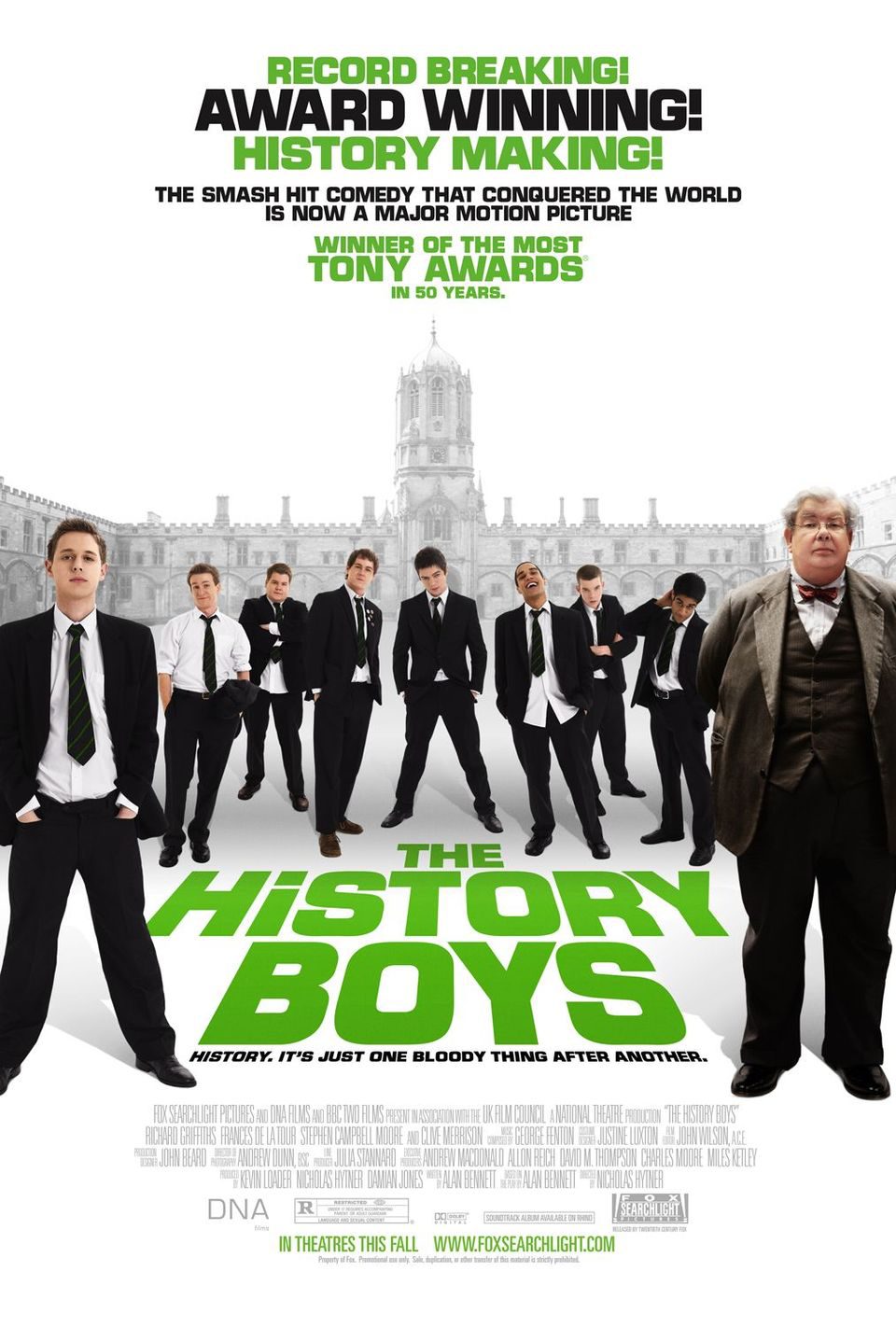 Cartel de The History Boys - Reino Unido