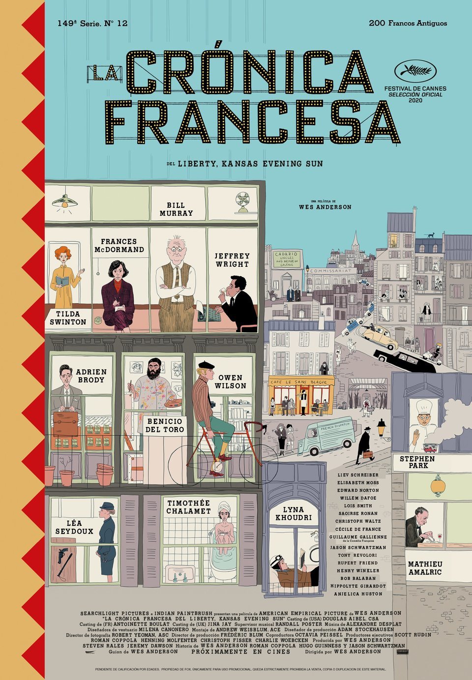 Cartel de La crónica francesa (del Liberty, Kansas Evening Sun) - España