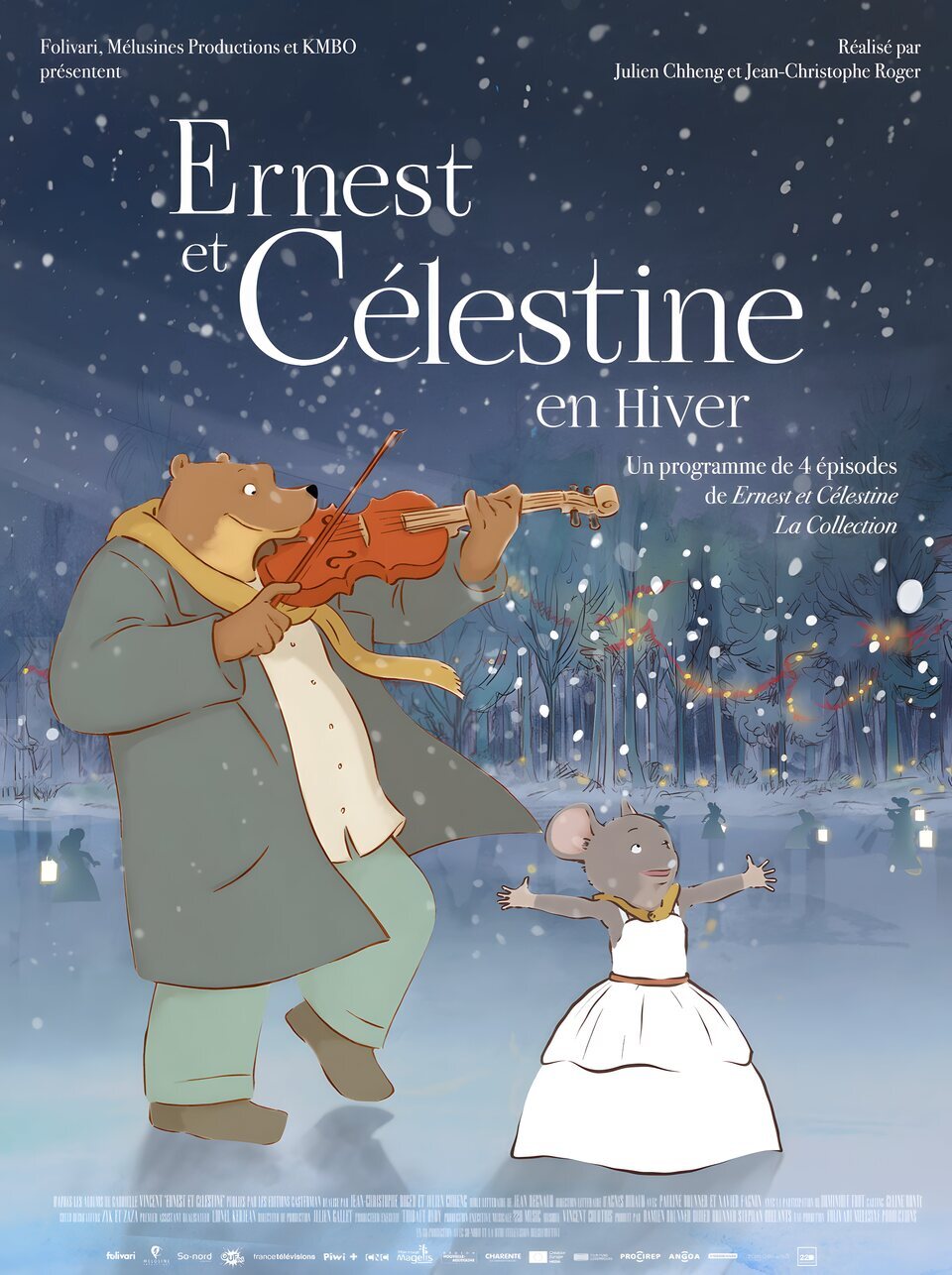 Cartel de Ernest y Celestine, cuentos de invierno - Francia
