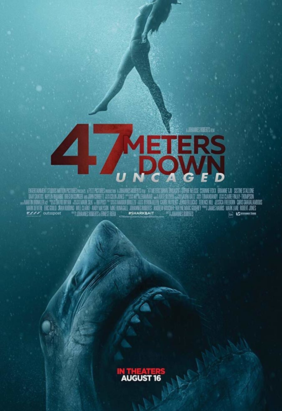 Cartel '47 Meters Down: Uncaged' de 'A 47 metros 2: El terror emerge'