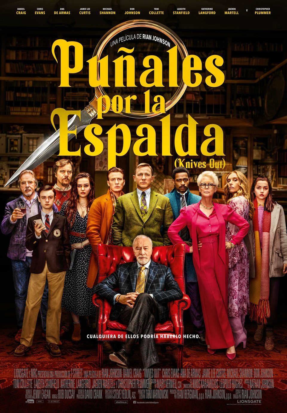 Cartel de Puñales por la espalda - Poster final España