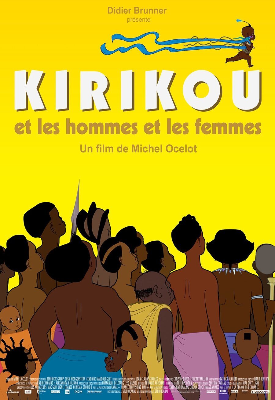 Cartel de Kirikú y los hombres y las mujeres - Francia