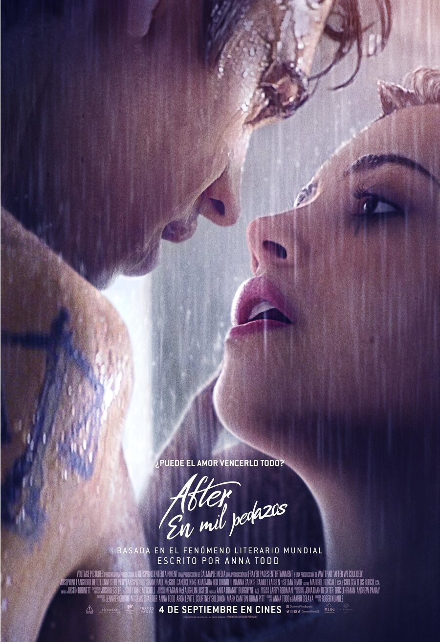 Cartel de After. En mil pedazos - Español