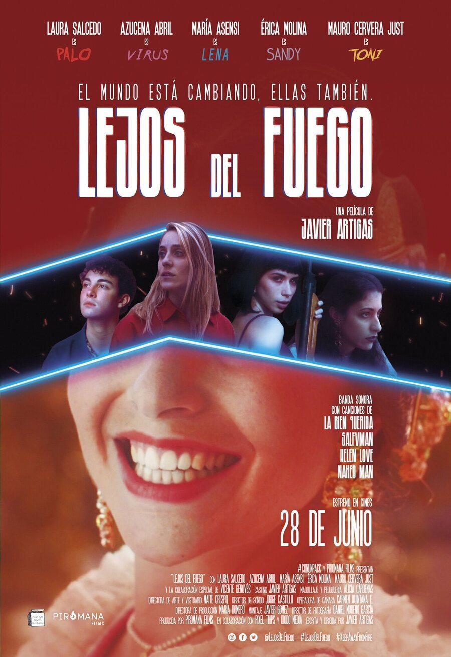 Cartel de Lejos del fuego - Oficial