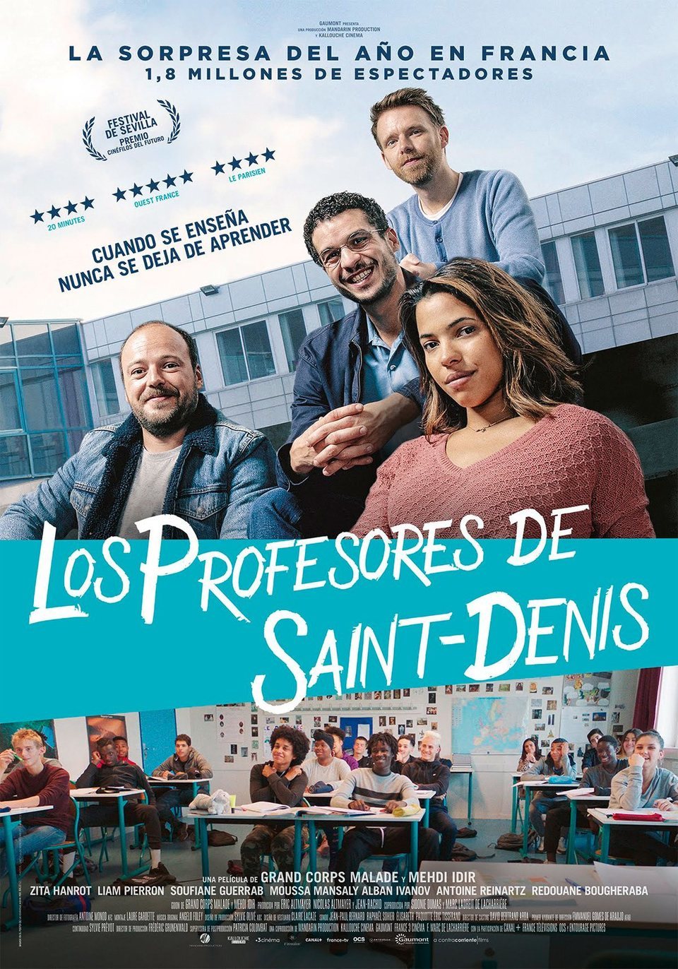 Cartel España de 'Los profesores de Saint-Denis'