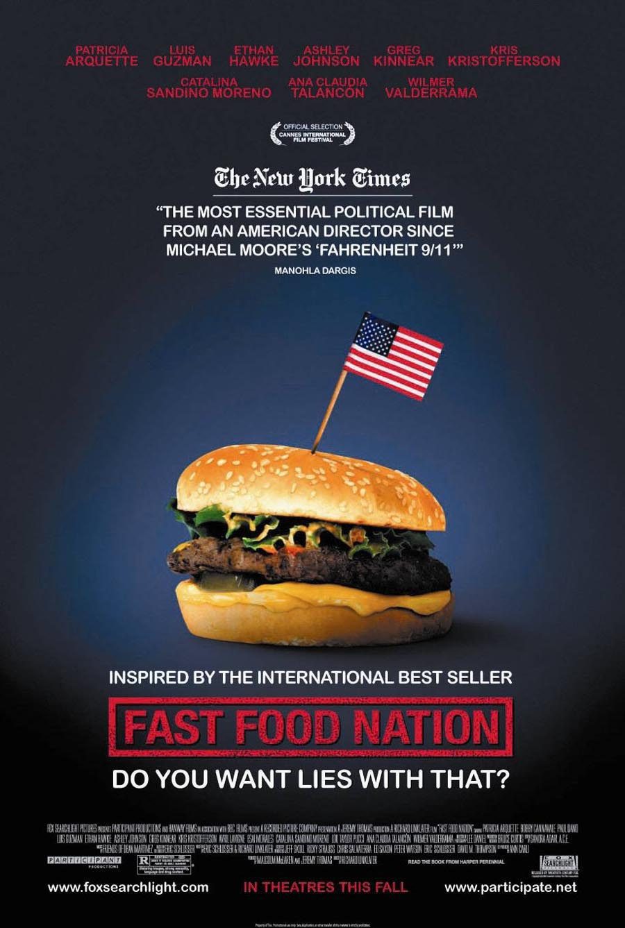 Cartel de Fast Food Nation - Estados Unidos