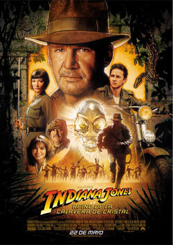 Cartel de Indiana Jones y el Reino de la Calavera de Cristal