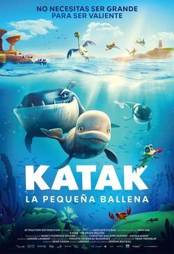 Cartel de Katak, la pequeña ballena blanca