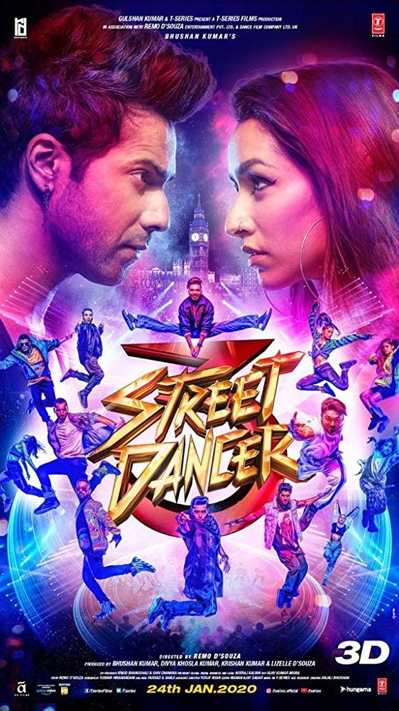 Cartel de Street Dancer 3D - Póster hindú 'Street Dancer 3D'