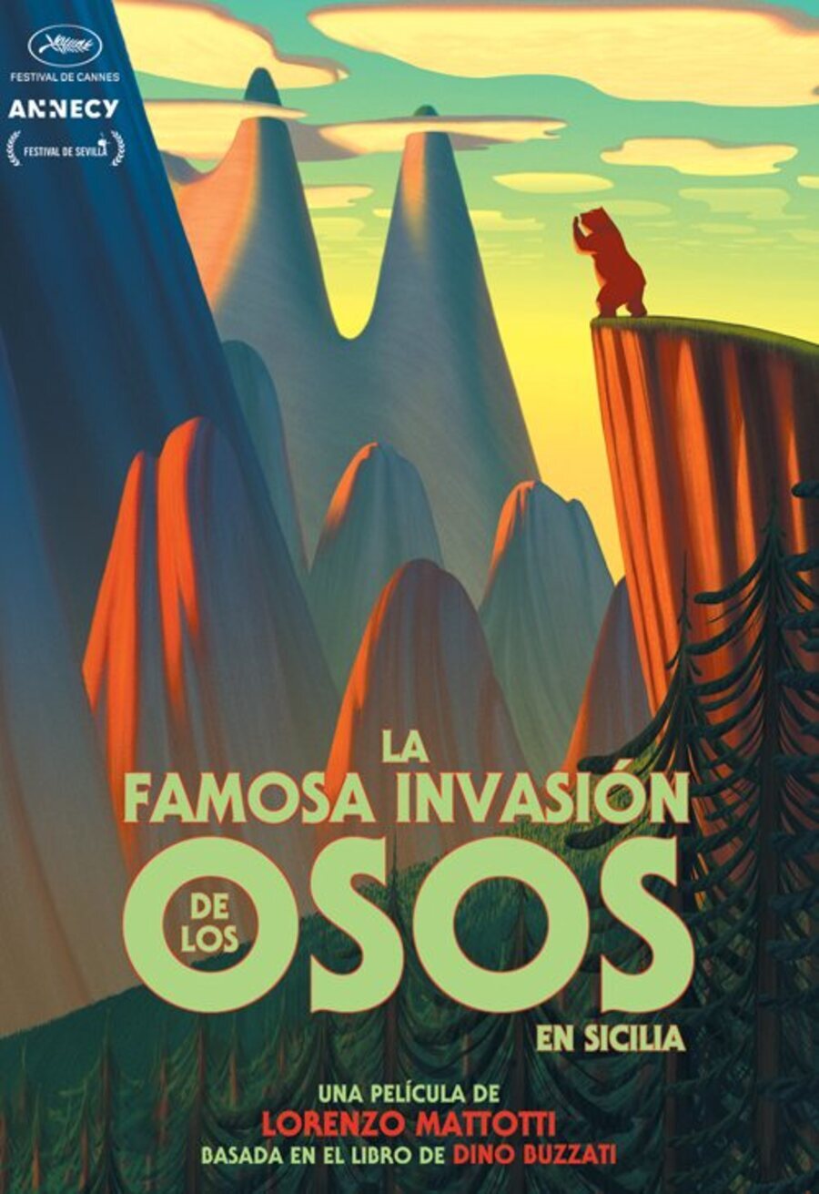 Cartel de La famosa invasión de los osos en Sicilia - España