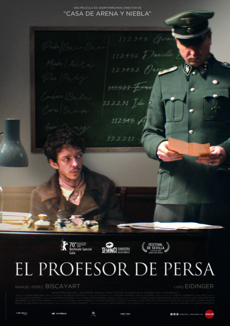 Cartel de El profesor de persa - España