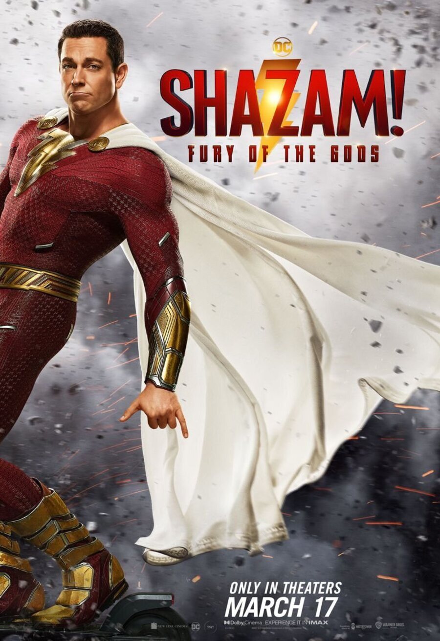 Cartel de ¡Shazam! La furia de los dioses - EE.UU.