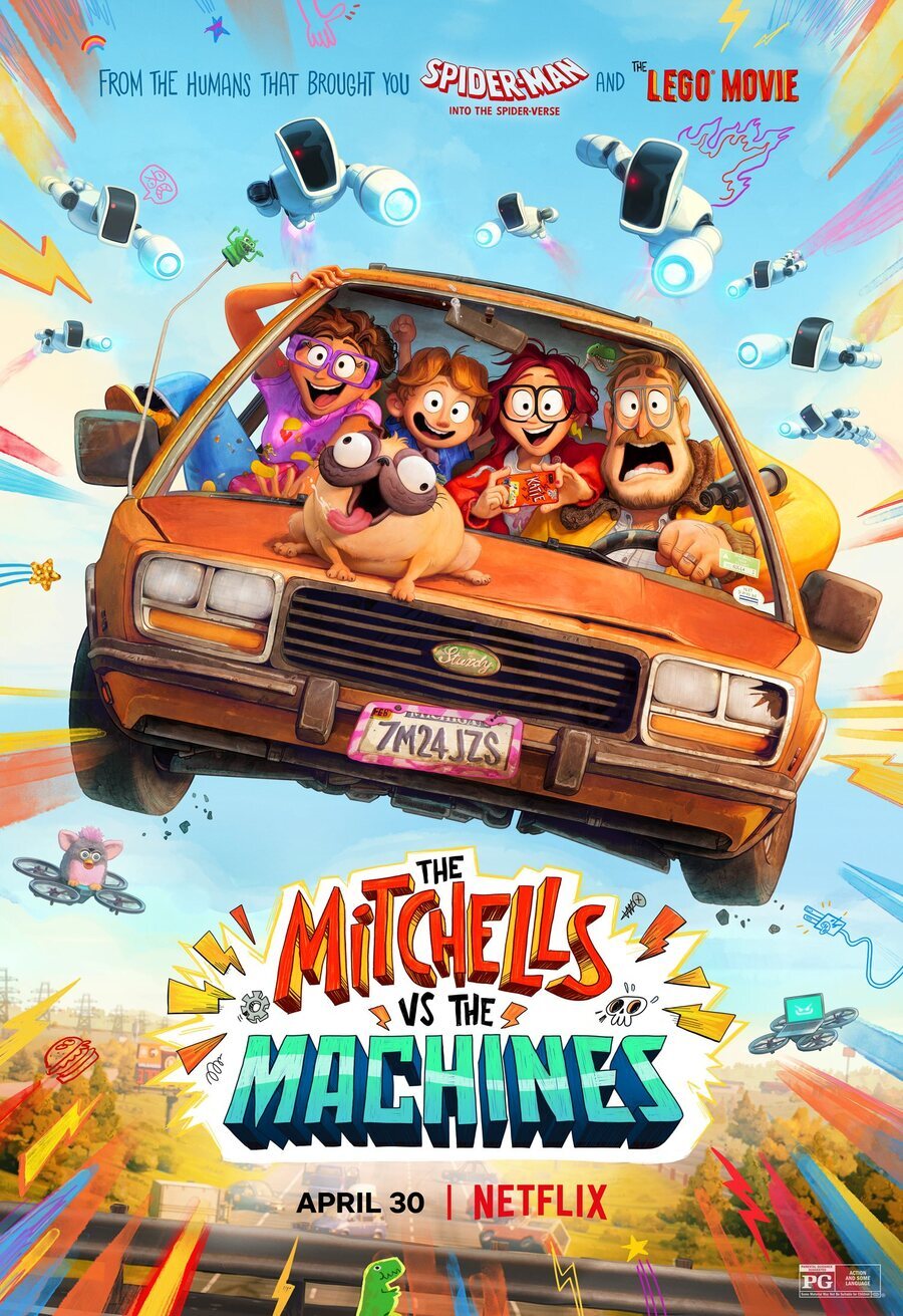 Cartel de Los Mitchell contra las máquinas - EEUU