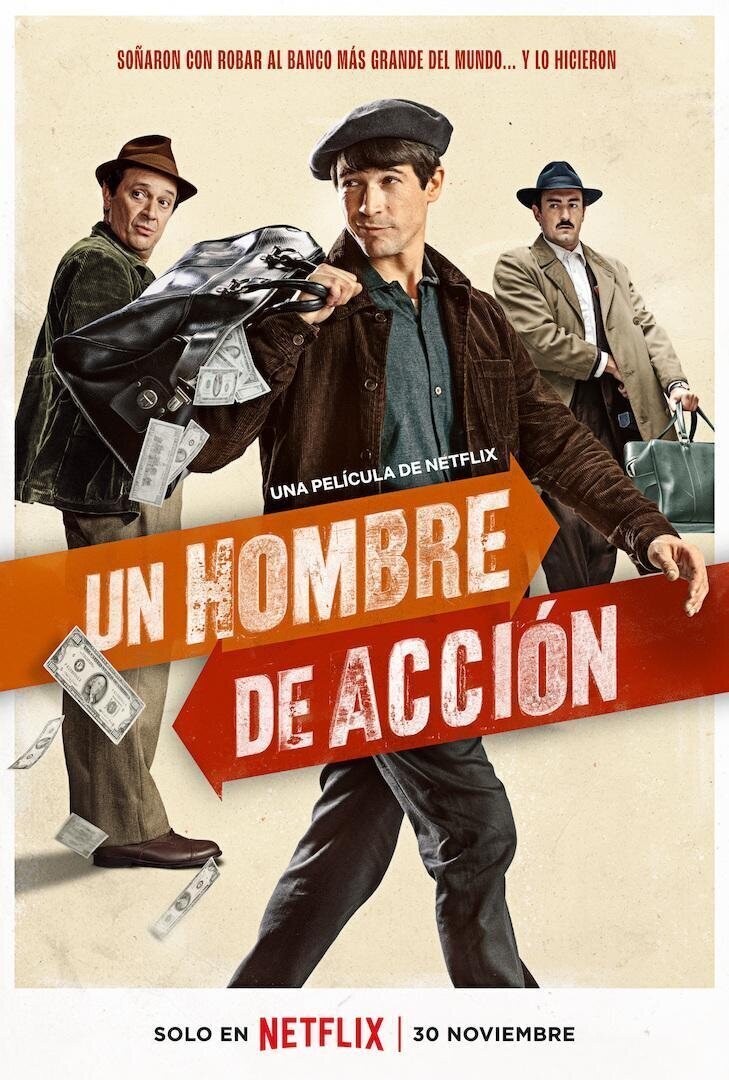 Cartel de Un hombre de acción - Español