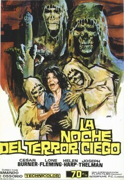 Cartel de La noche del terror ciego
