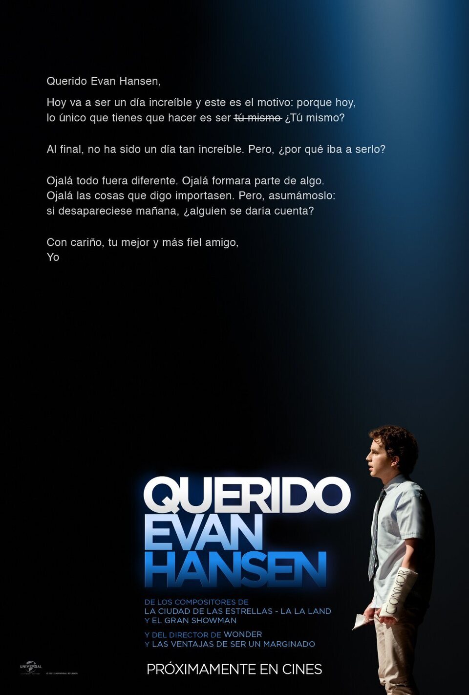 Cartel de Querido Evan Hansen - España