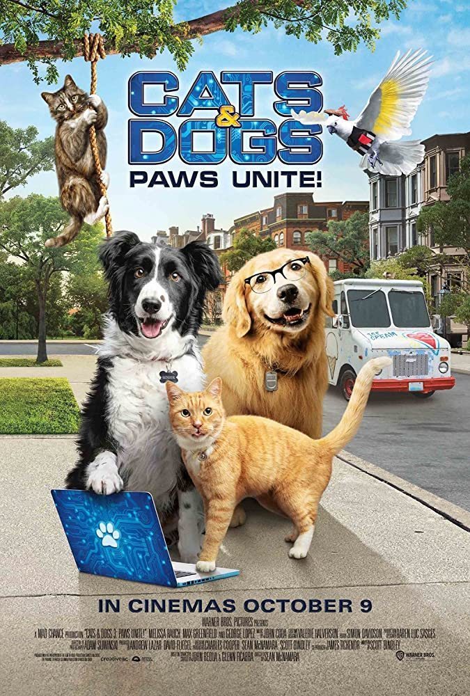 Cartel de Como perros y gatos. La patrulla unida - EE.UU.