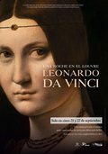 Cartel de Una noche en el Louvre. Leonardo Da Vinci