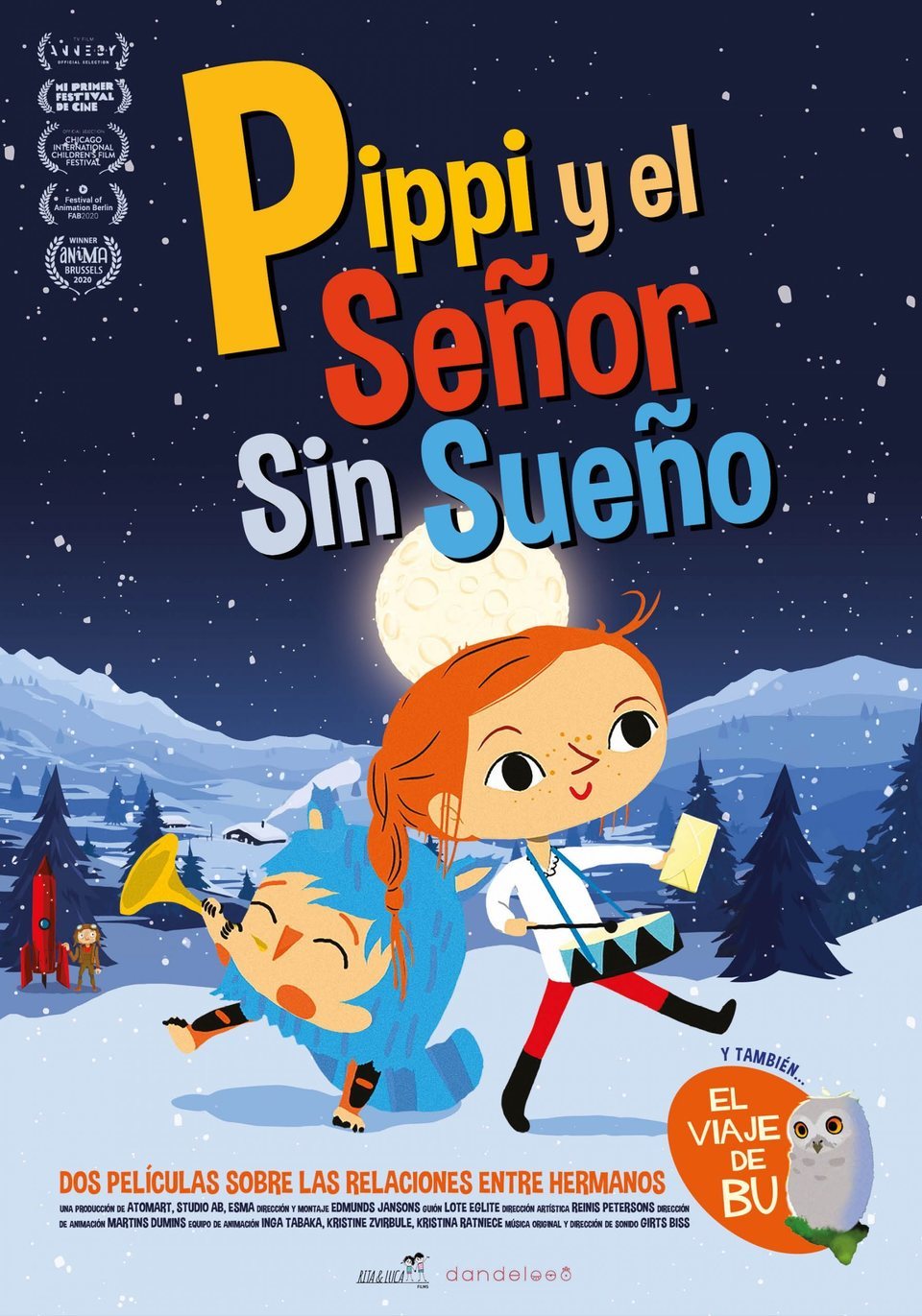 Cartel de Pippi y el señor sin sueño - España