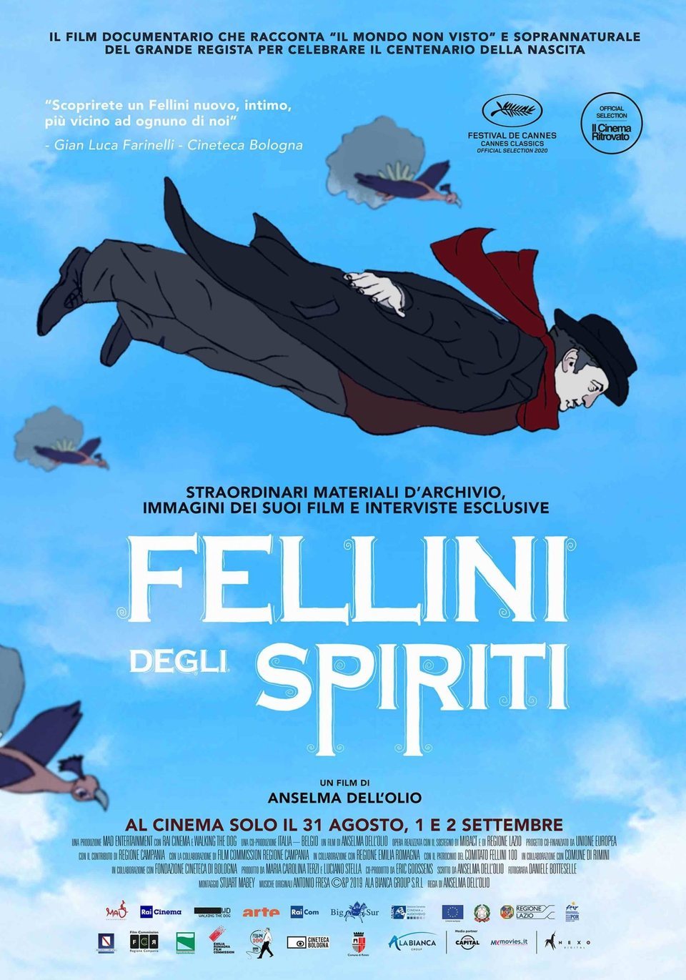 Cartel de Fellini de los espíritus - Italia