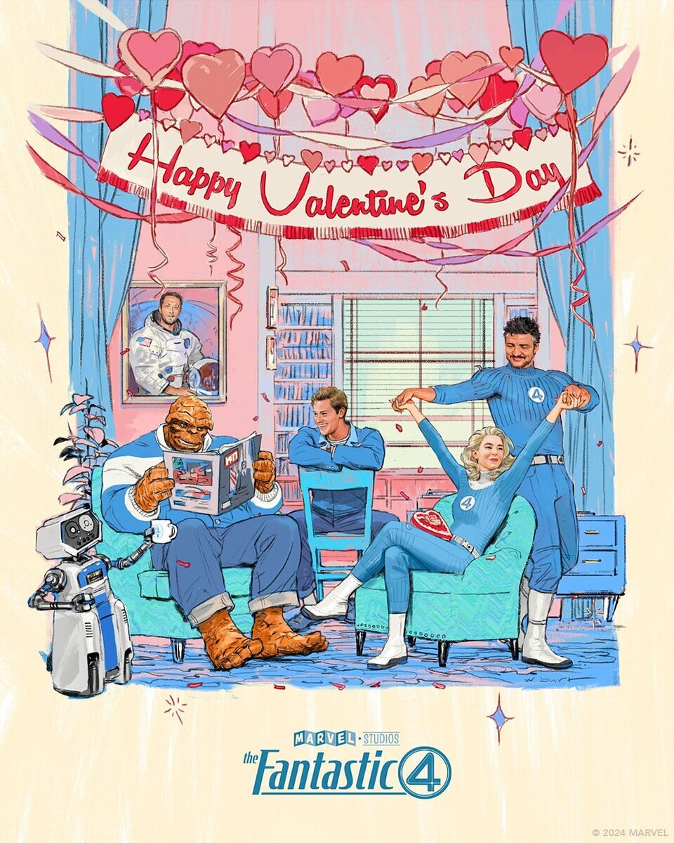 Cartel de Los 4 Fantásticos - San Valentín