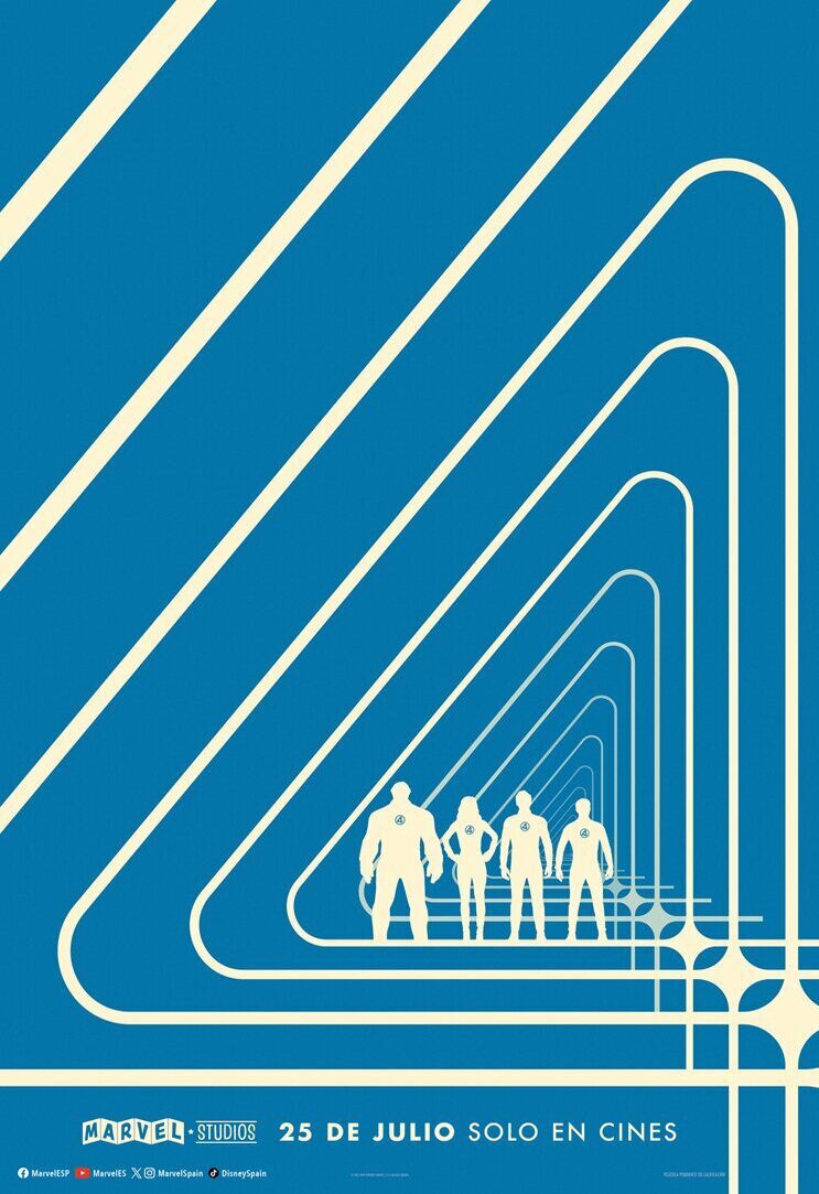 Cartel de Los 4 Fantásticos: Primeros pasos - Graphic teaser España