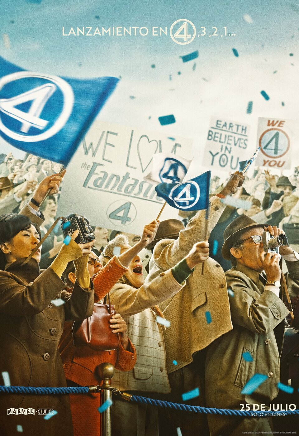 Cartel de Los 4 Fantásticos: Primeros pasos - Teaser Fans España